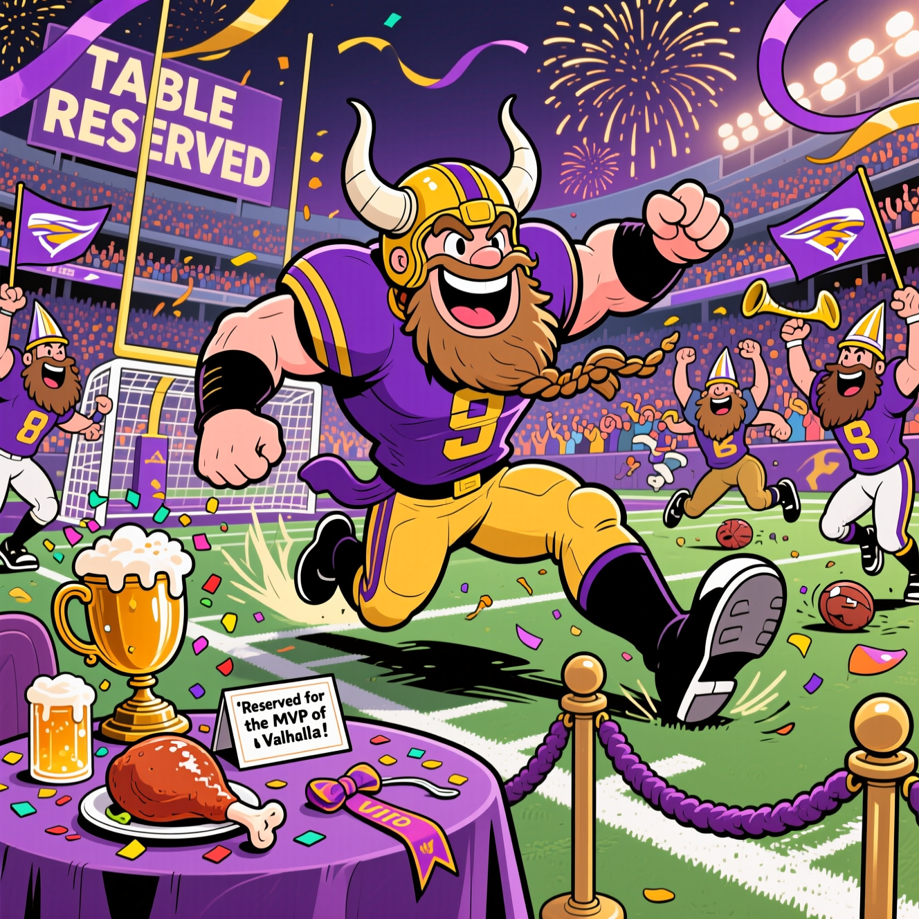 NFL VIKINGS FOOTBALL, and Congratulations Card