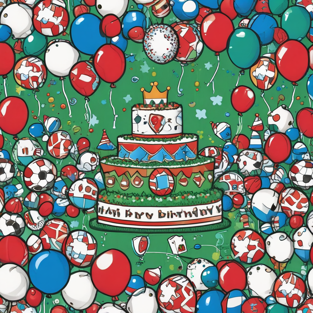 Glasgow Rangers, and Football Birthday Card