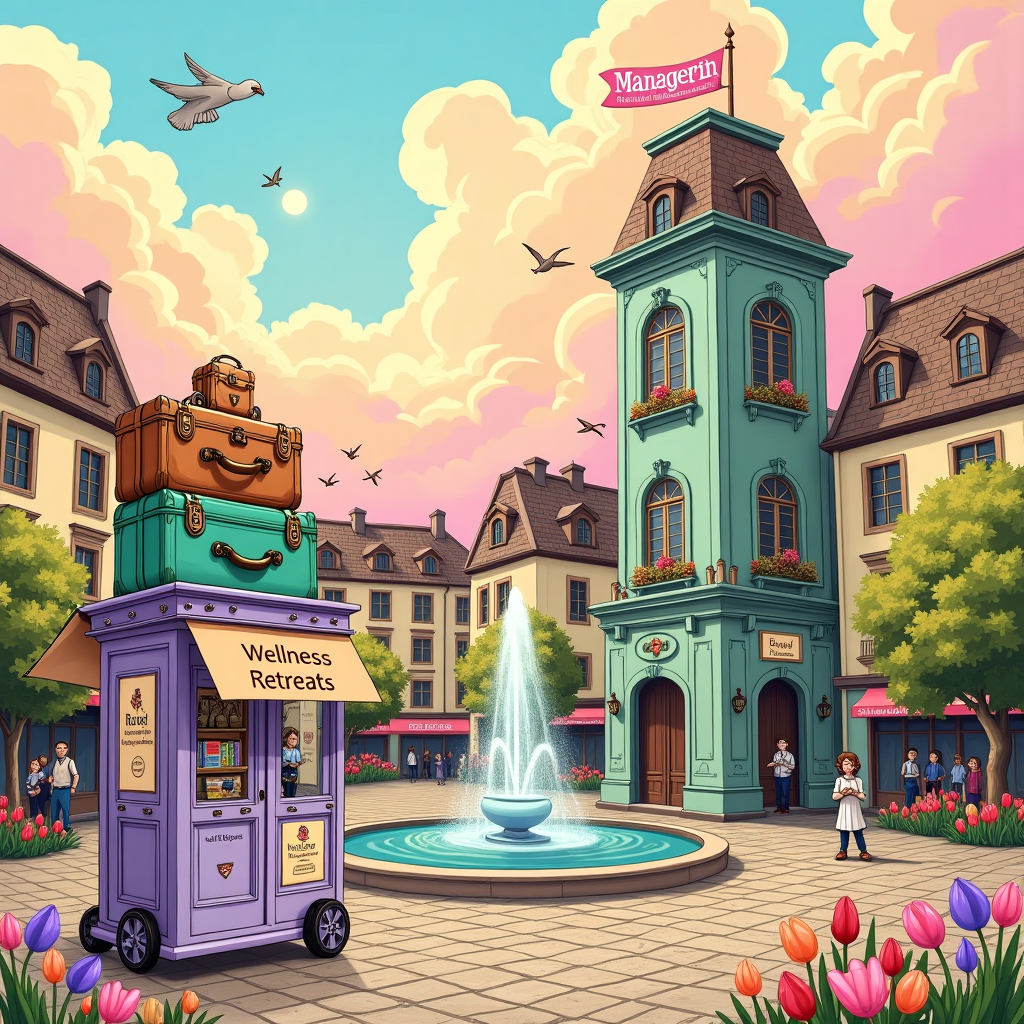 Traveling, Wellness, and Managerin Corporation Mothers-day Card