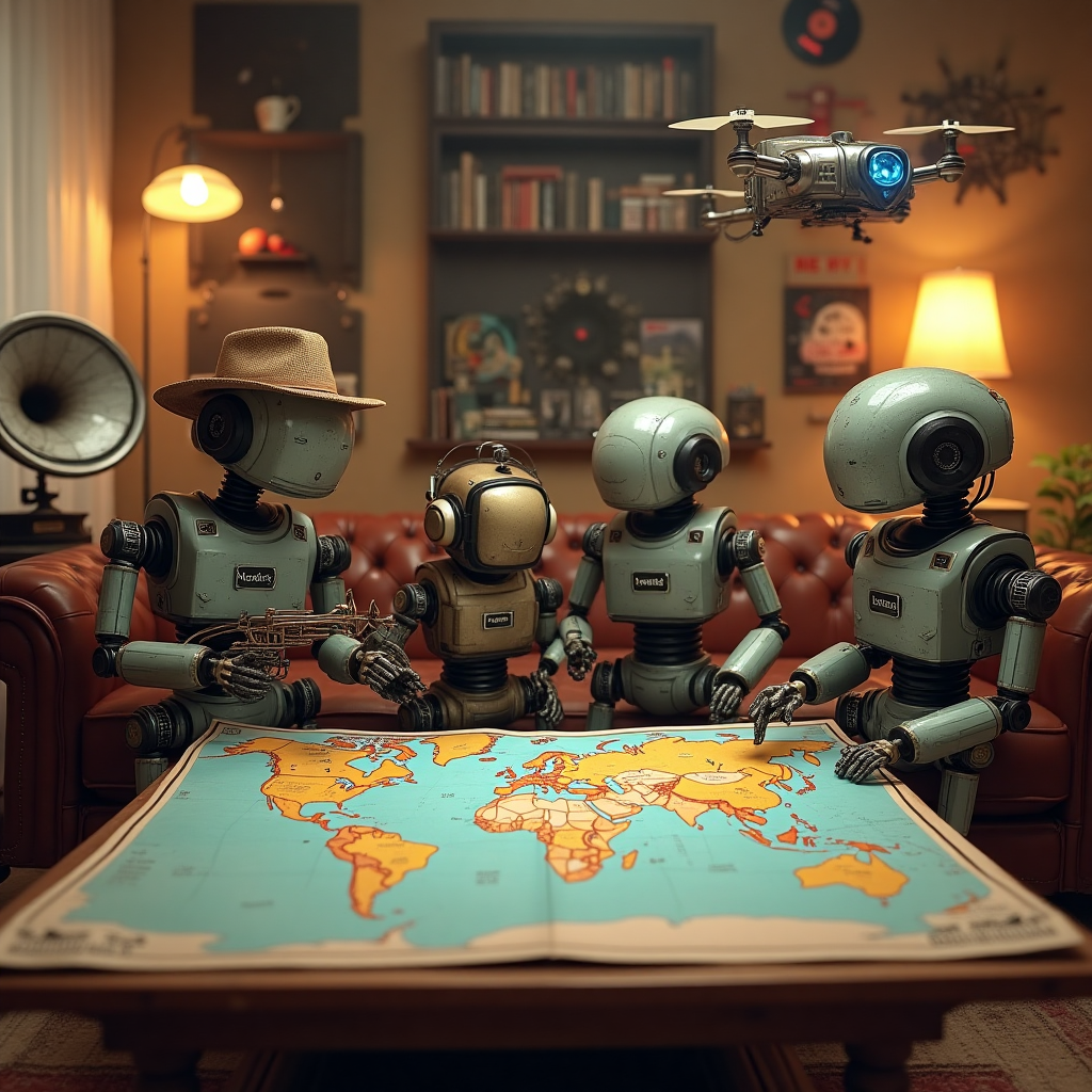 Technology, family, travelling, jazz, and Birthday Card