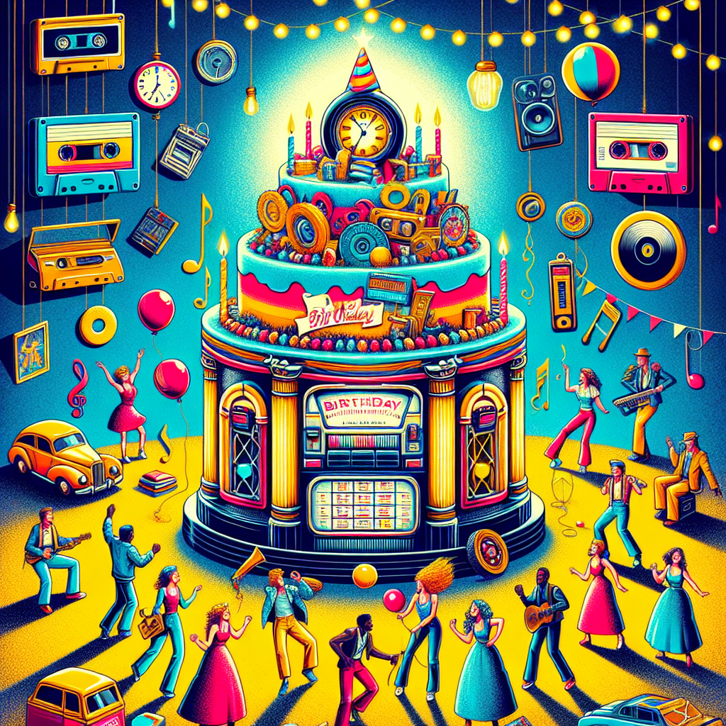 Watches, Cars, and 80s music Birthday Card