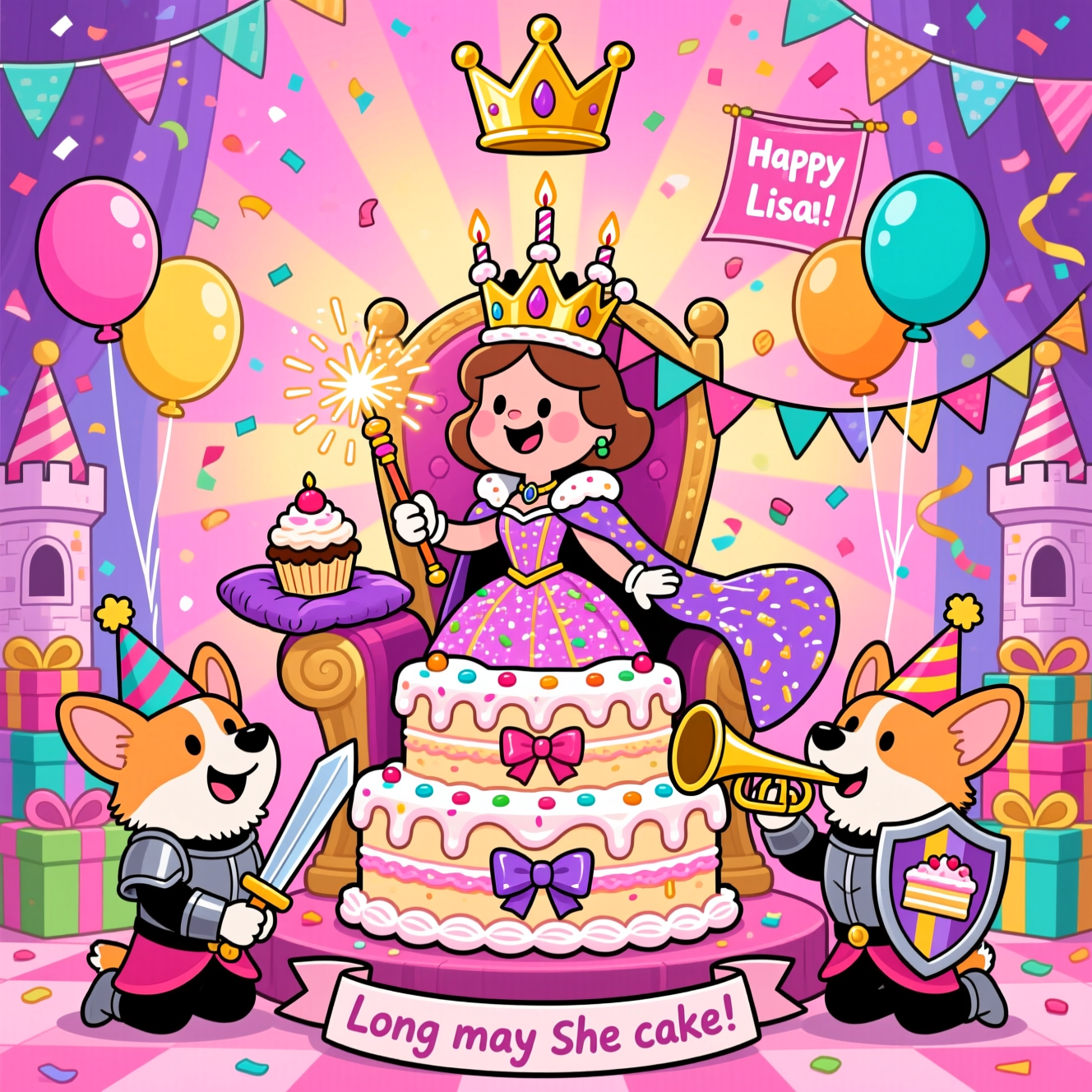 Birthday queen, and Birthday Card
