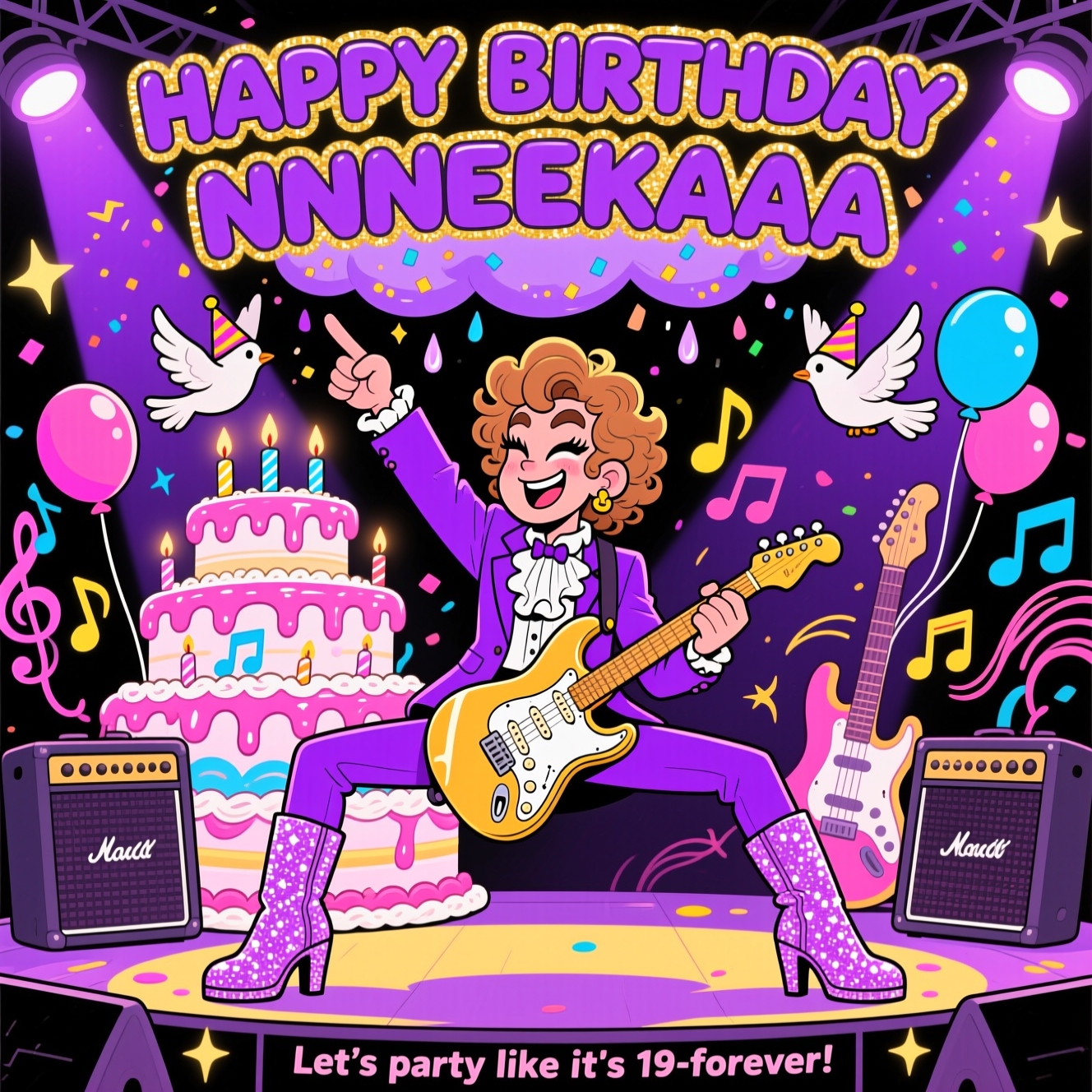 Prince the singer, and Birthday Card