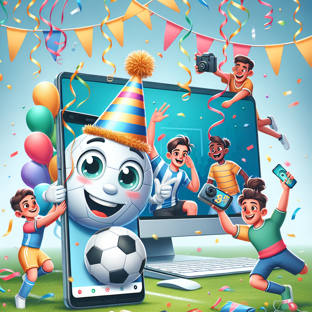 Computers,football,mobile phone Birthday Card