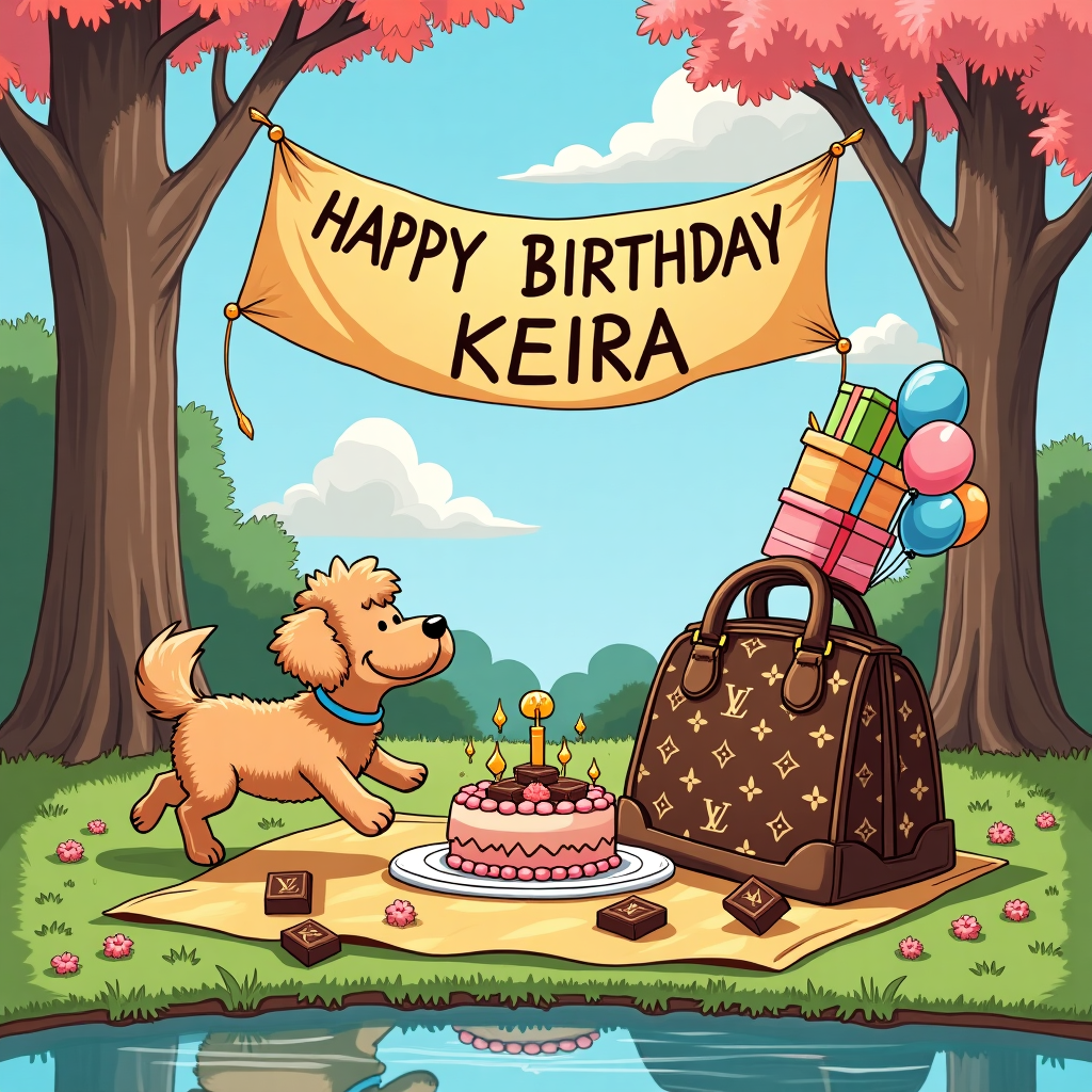 Light brown cavapoo, Brown cavapoo, Louis vuitton, and Chocolate Birthday Card