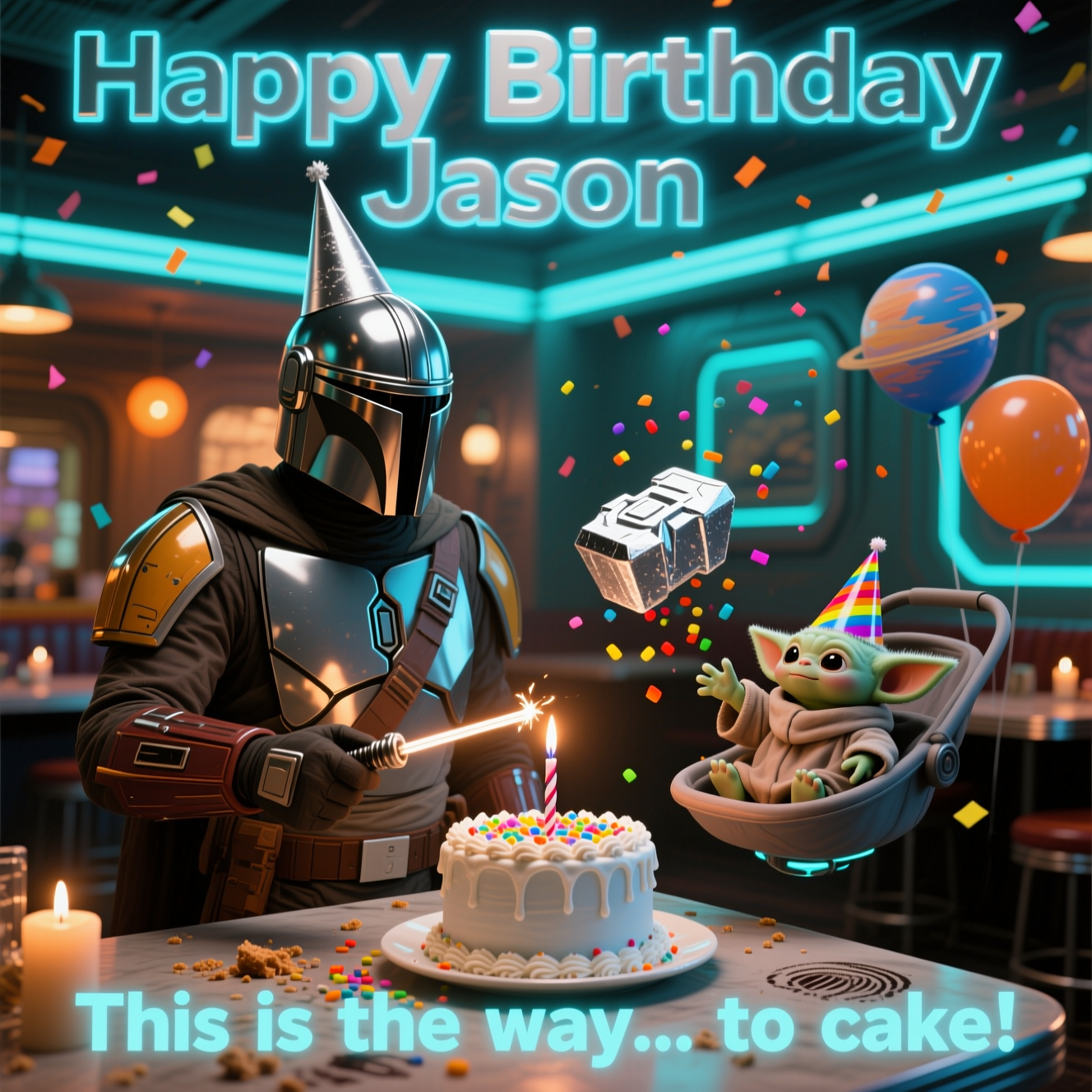Mandolorian , and Birthday Card