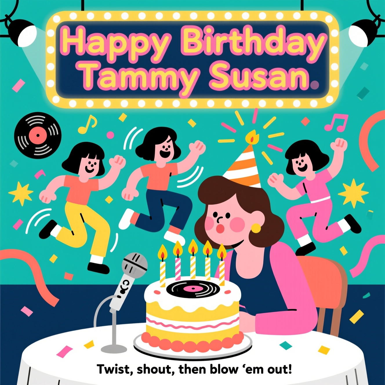 Tammy's birthday retired teacher, Shopping hockey football school , and Birthday Card