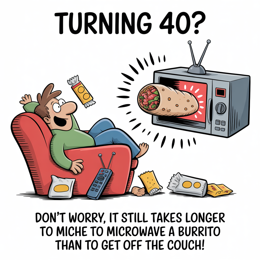 Drinking, taking longer time in toilet, farting, eating, traveling, lazy, and Birthday Card