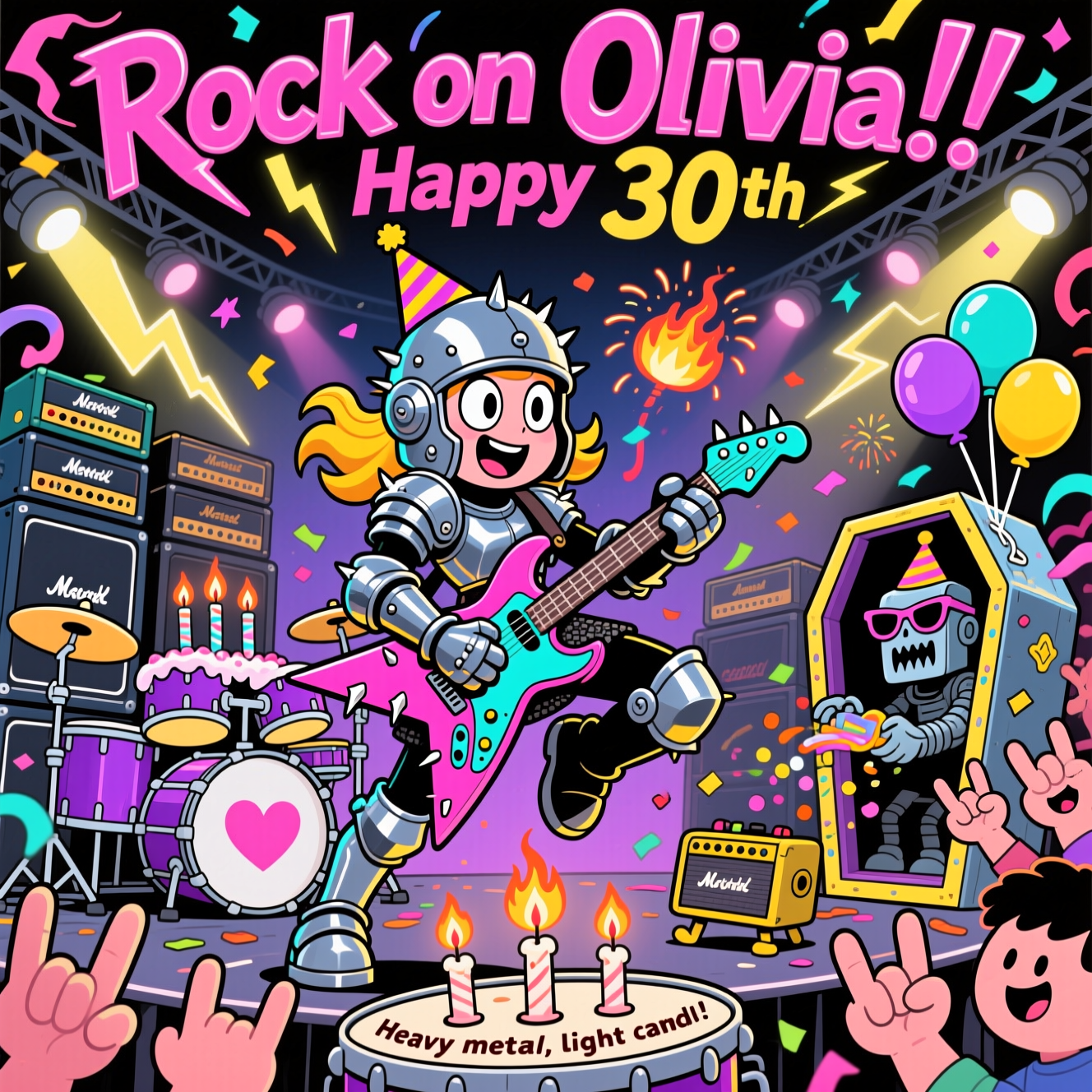 Iron maiden, and Birthday Card