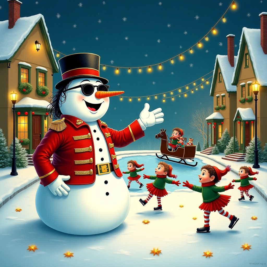 Michael Jackson saying "Merry Hee-Hee Christmas" Christmas Card