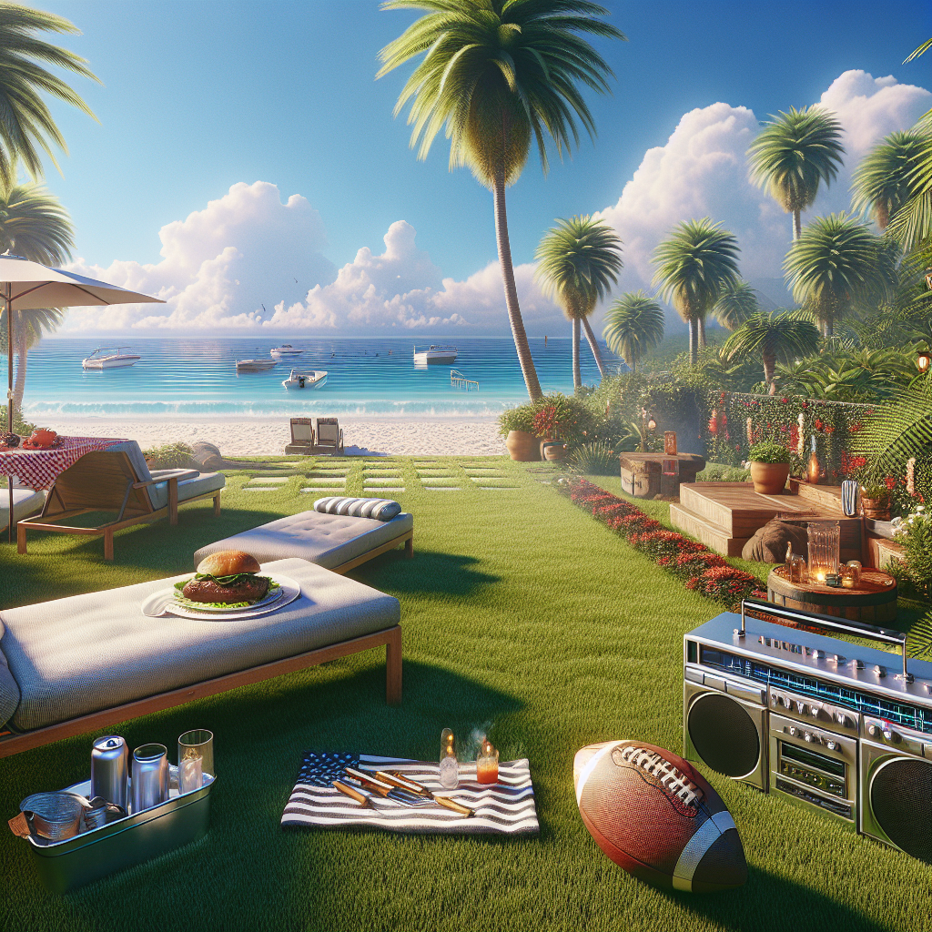 Beach, Sun, 80s music, Garden, Steak, and Football Fathers-day Card