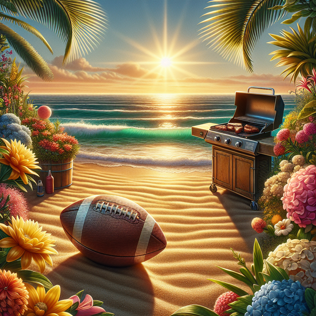 Beach, Sun, 80s music, Garden, Steak, and Football Fathers-day Card