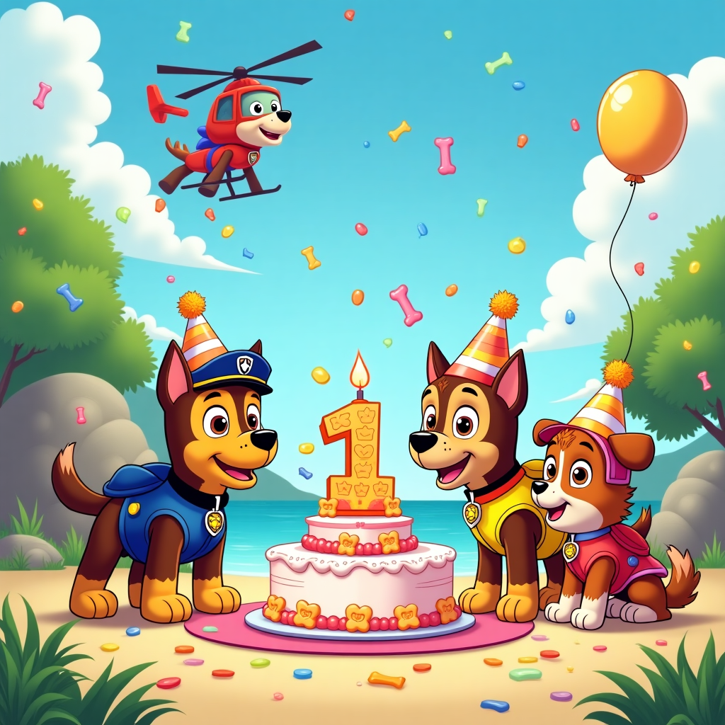 Paw patrol Birthday Card
