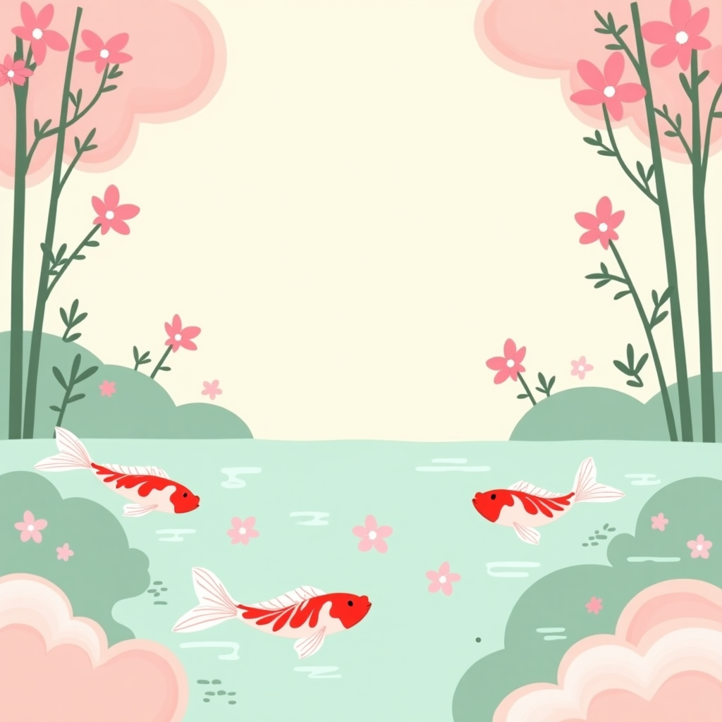 Japanese Garden Birthday Card