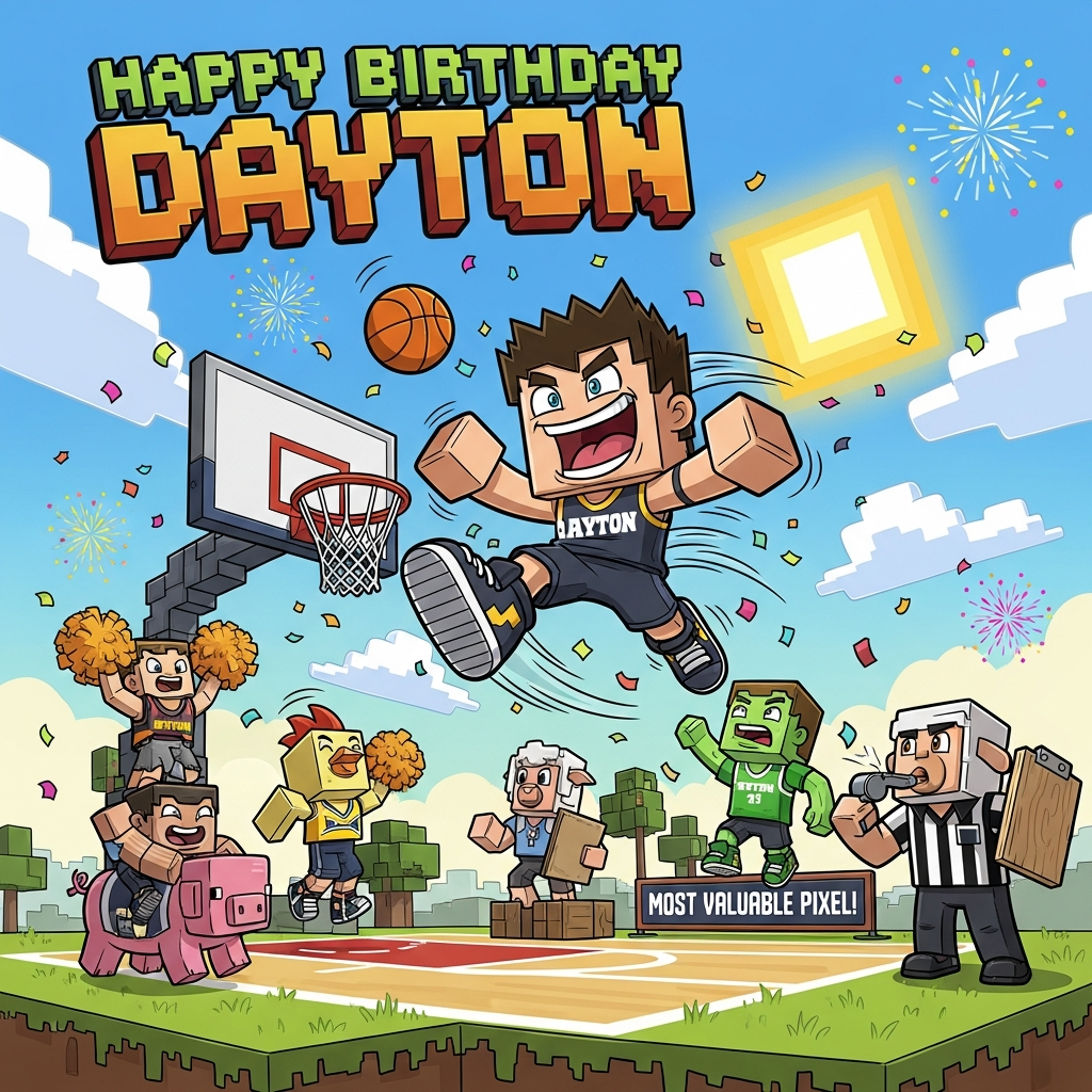 Minecraft baller league, and Birthday Card