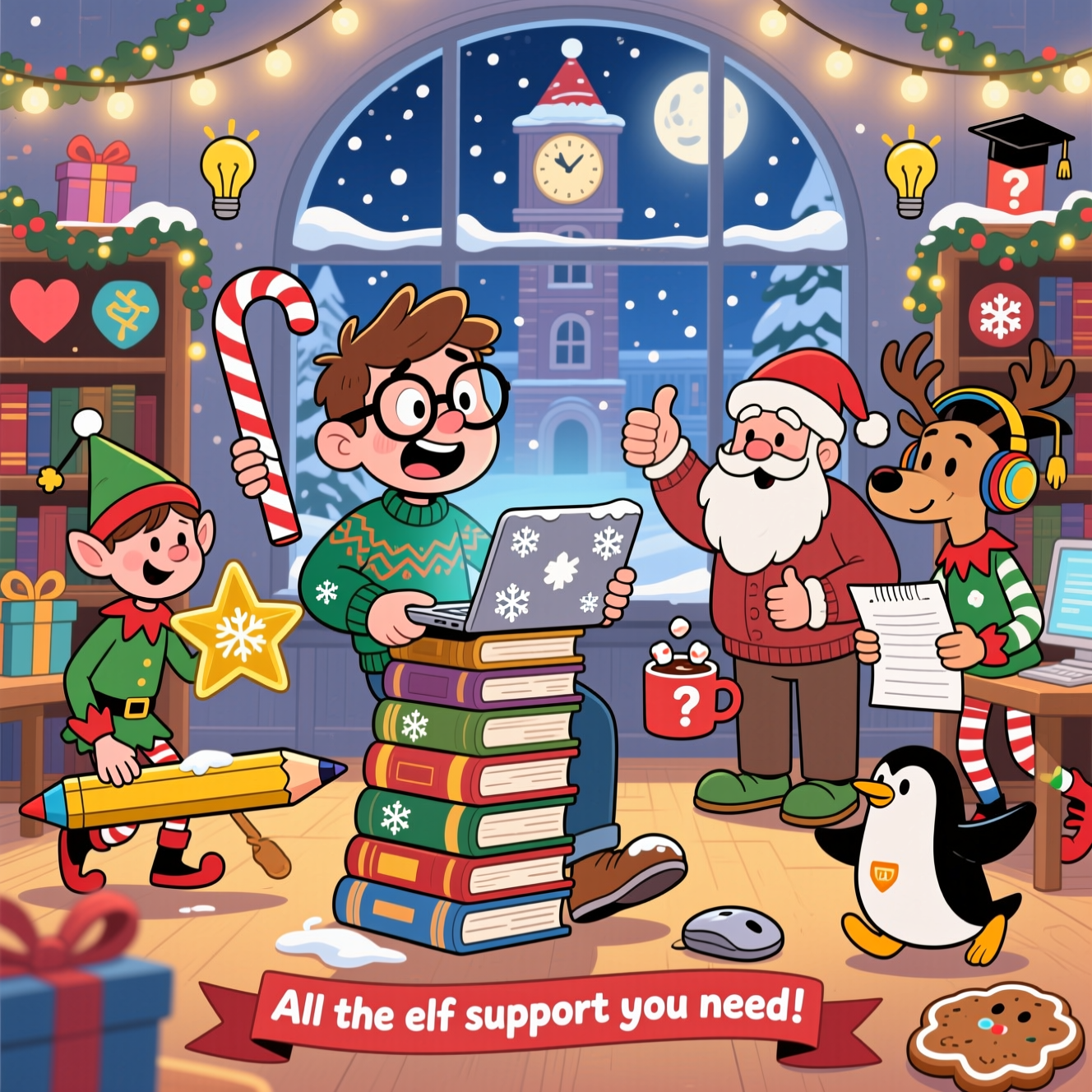 Student support , and Christmas Card