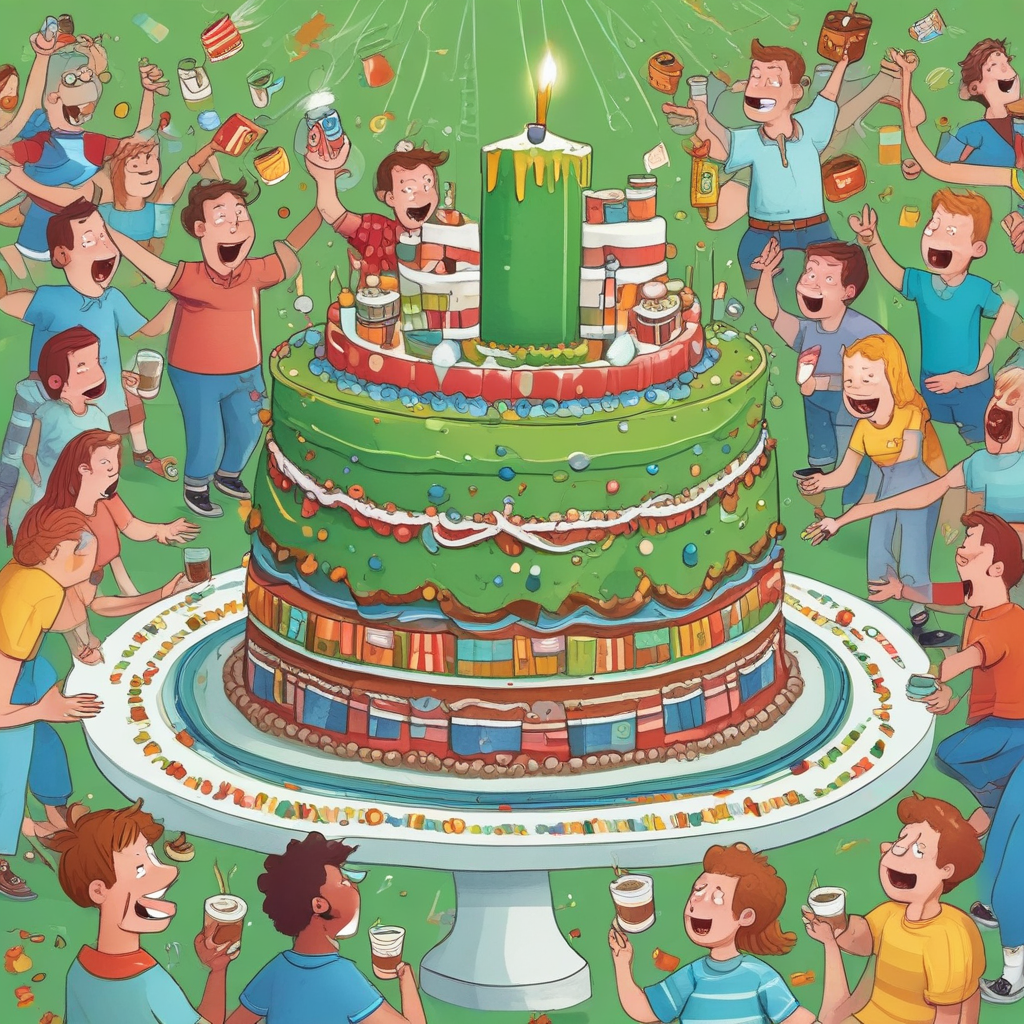 Cars, Football , Beer, and Chinese food Birthday Card