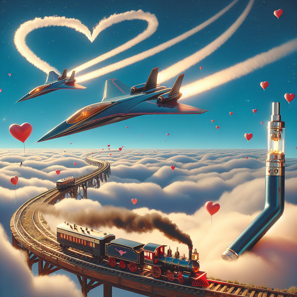 Top gun , Planes, Trains, and Vape Valentines-day Card