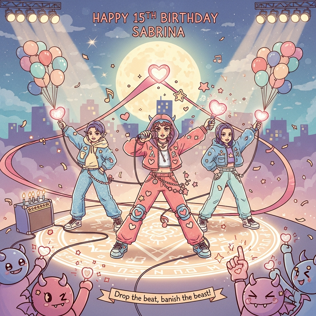 K-pop demon hunters , and Birthday Card
