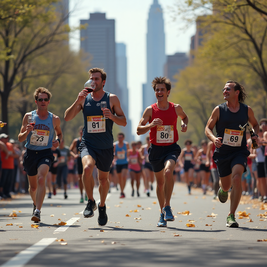 Running , Wine, Seinfeld , and Birthday Card