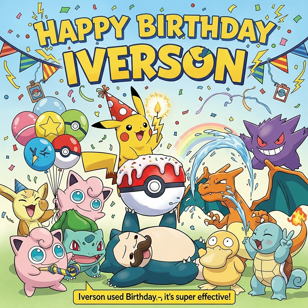 Pokemon, and Birthday Card