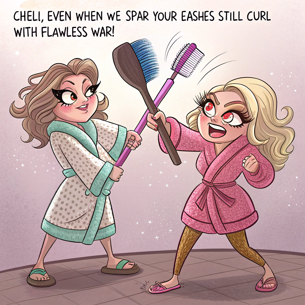 Even though we sometimes fight, and You love to have your lashes curled Birthday Card