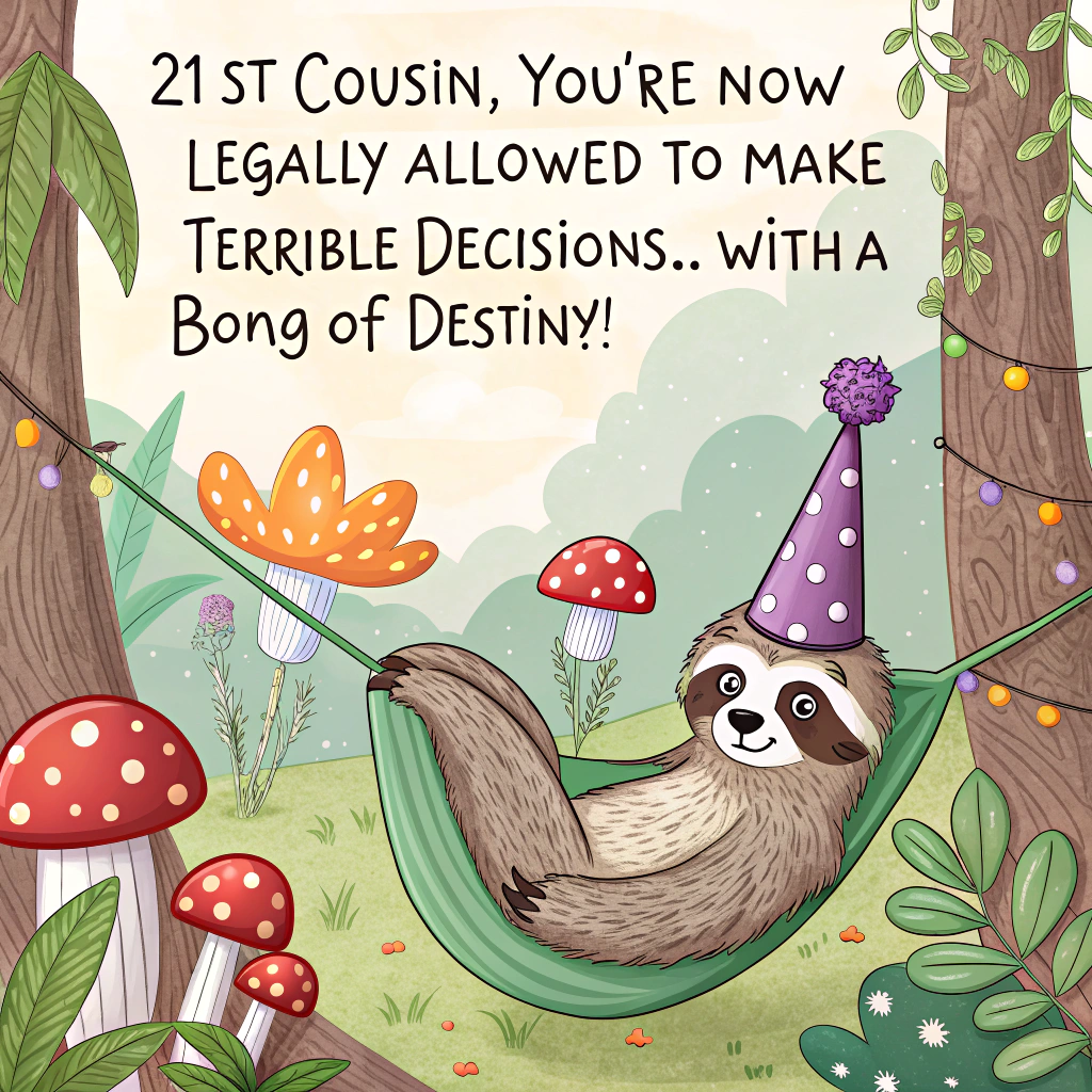 Weed bong Birthday Card