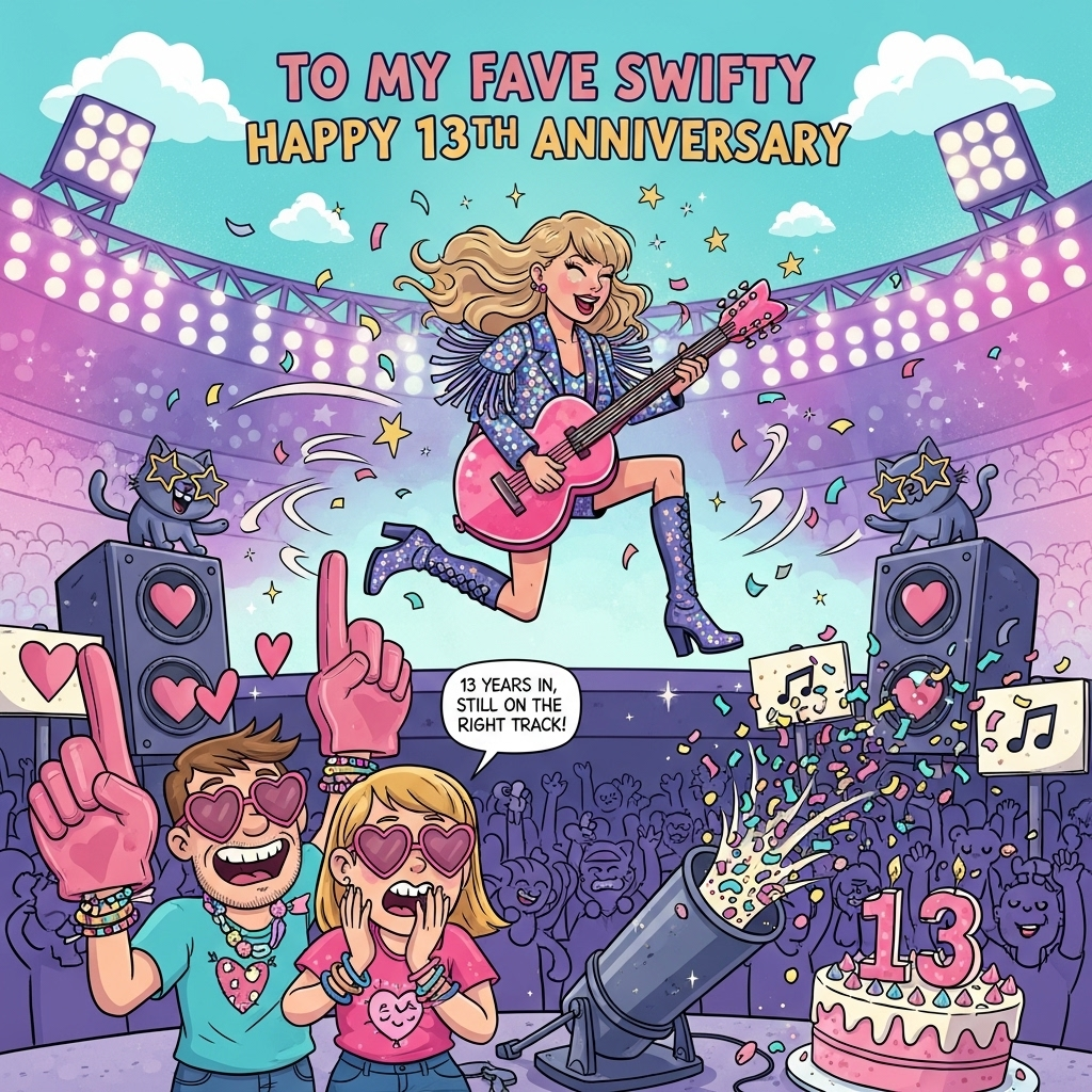 Taylor Swift, and Anniversary Card