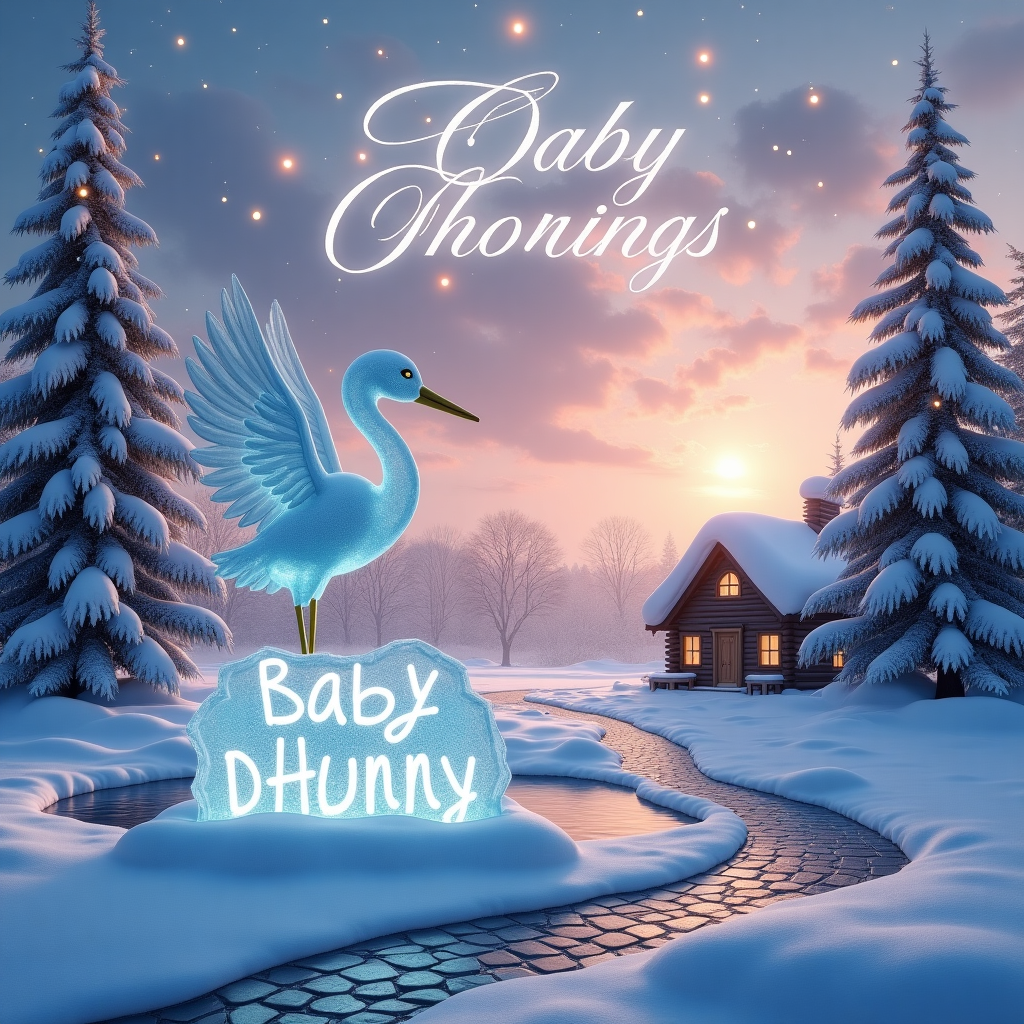 Winter, and 2025 New-baby Card