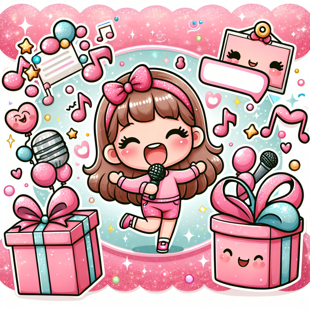 Hollie , 9, Singing , Dancing , Pink, Glitter , and Shopping Birthday Card