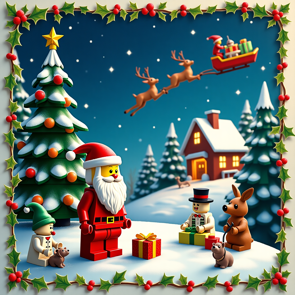 Lego Figures Christmas Card