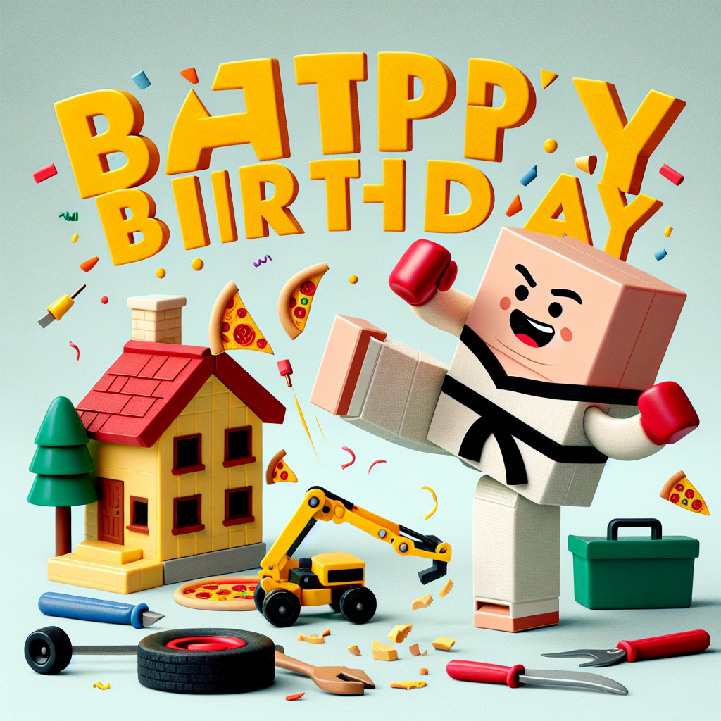 Lego, Karate, Engineering, Comedy, Pizza, Formula One, and Simpsons Birthday Card