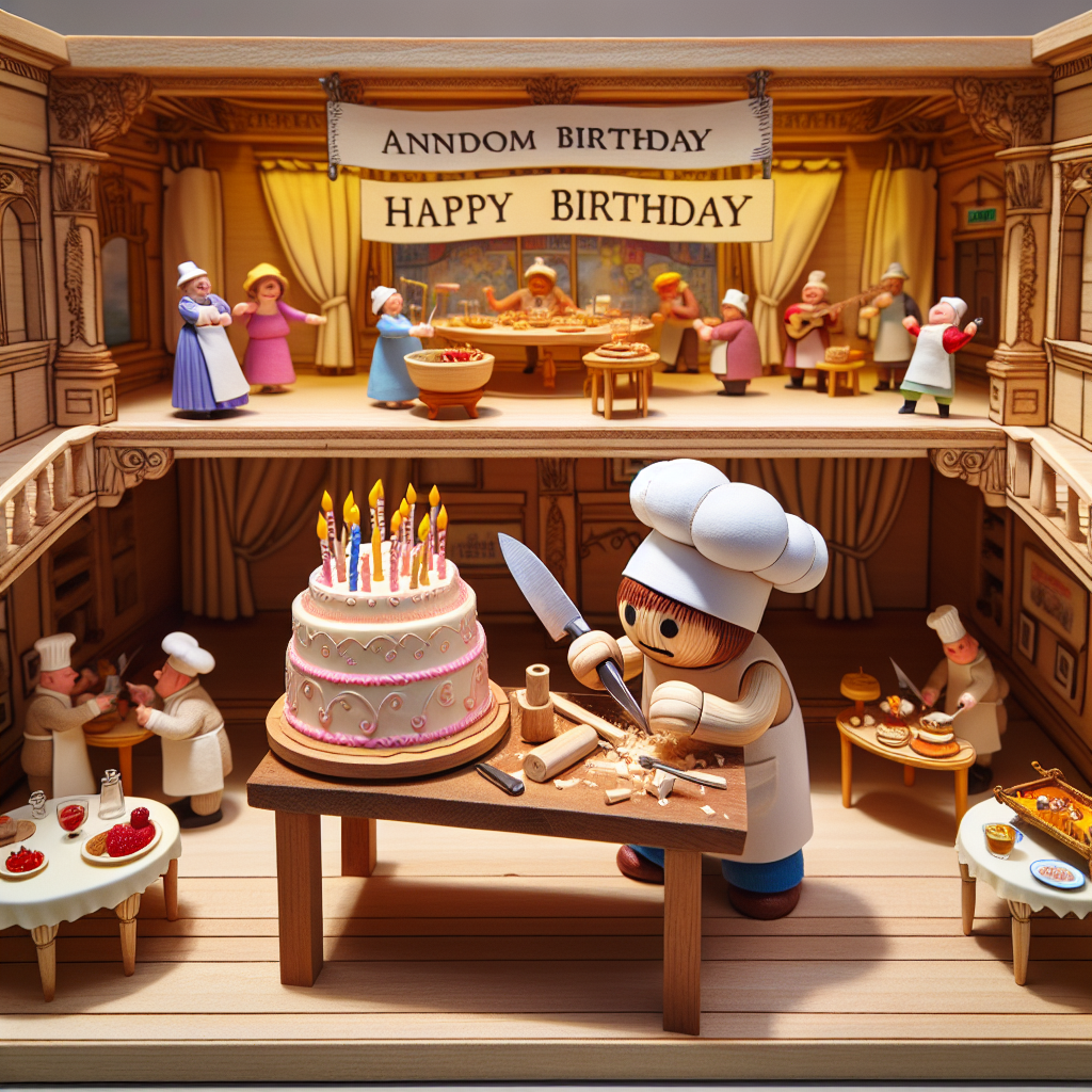 Brandy, Theatre, Fine dining , and Woodworking Birthday Card