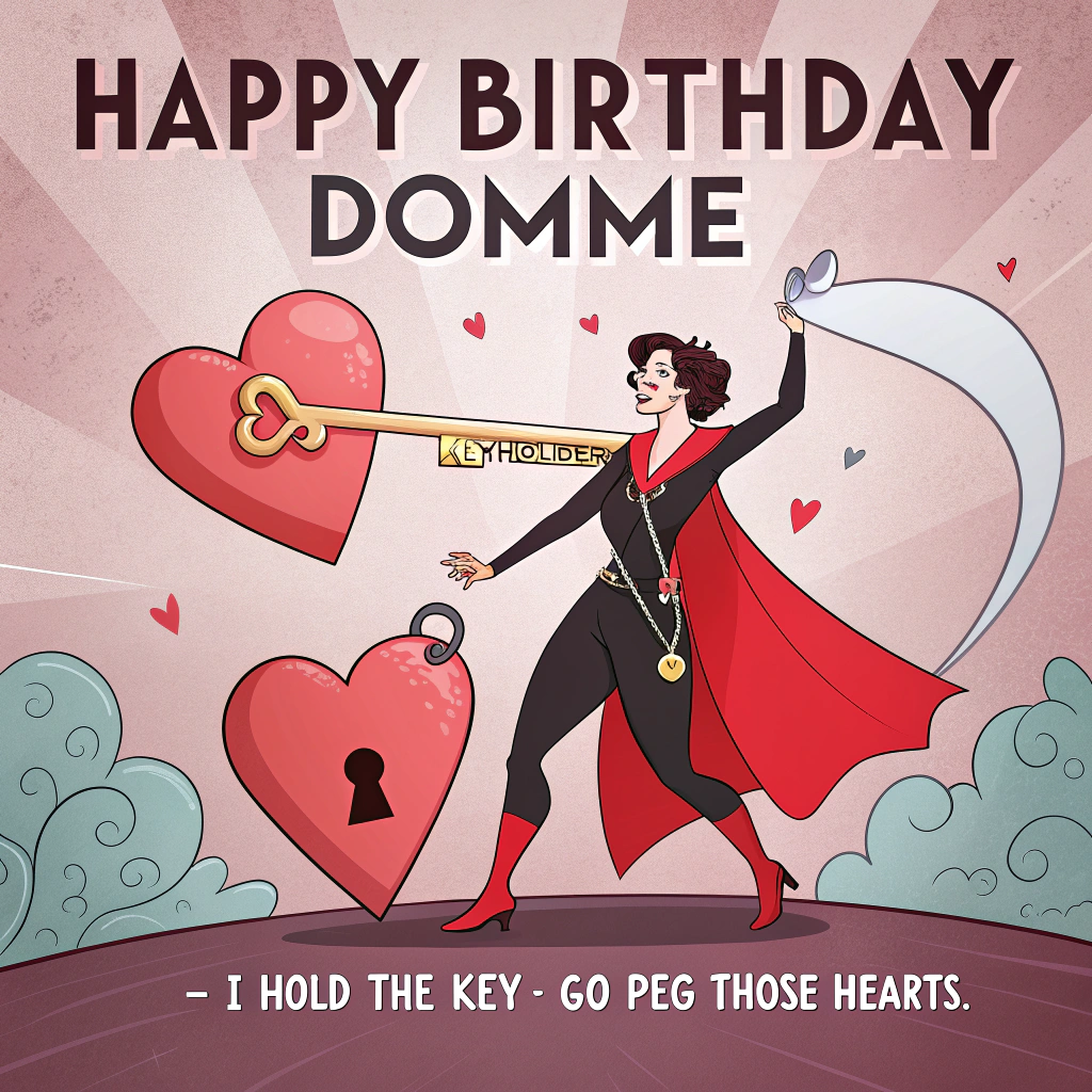 Femdom, Chastity, Pegging, and Valentines-day Card