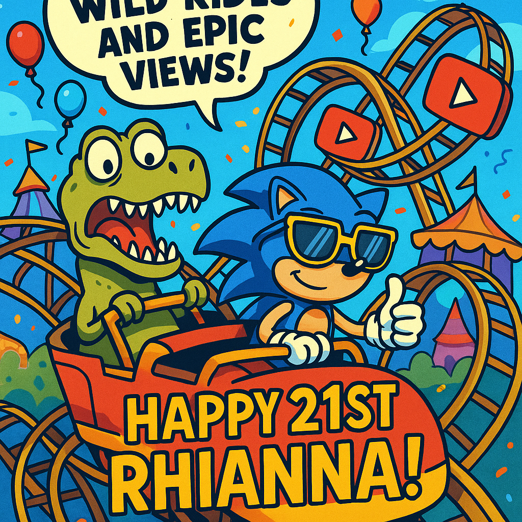 undefined
Generated with these themes: Rollercoaster, YouTube, t-rex, sonic the hedgehog , and .
Made with ❤️ by AI.