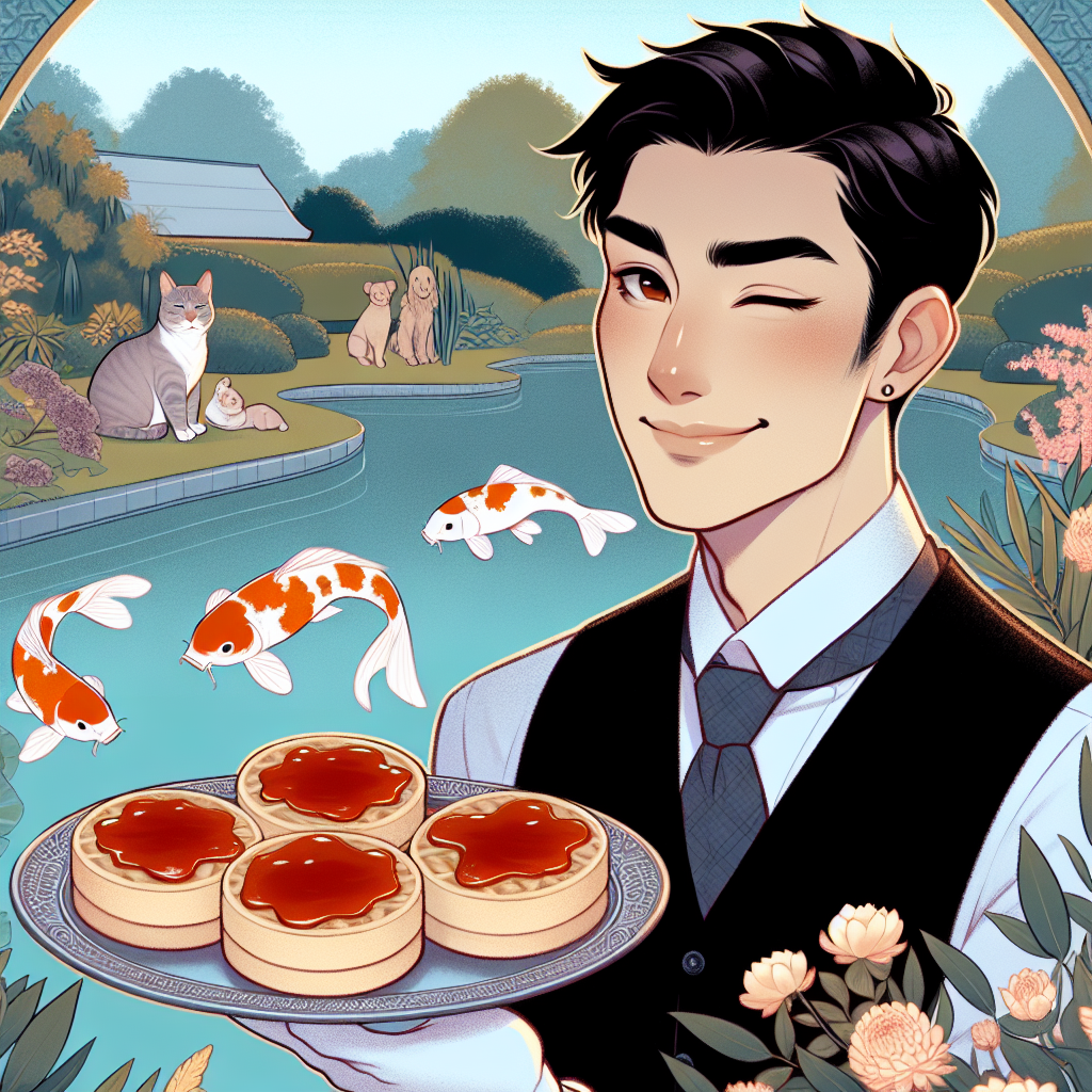 Sexy butler , Jam crumpets , Koi carp , and Wildlife Thank-you Card