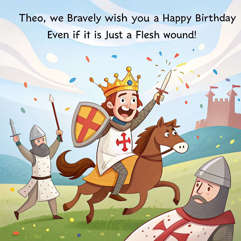 Monty python holy grail Birthday Card