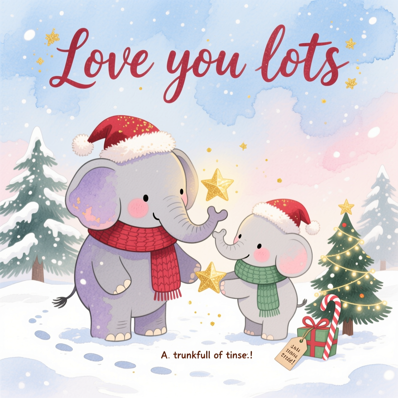 Elephants , and Christmas Card