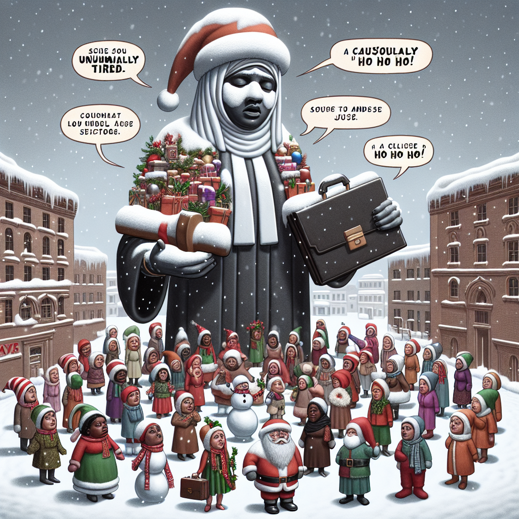 Stinky tired off lawyer Christmas Card