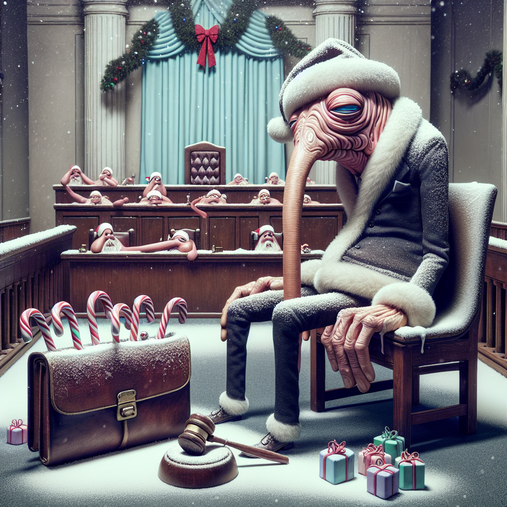 Stinky tired off lawyer Christmas Card