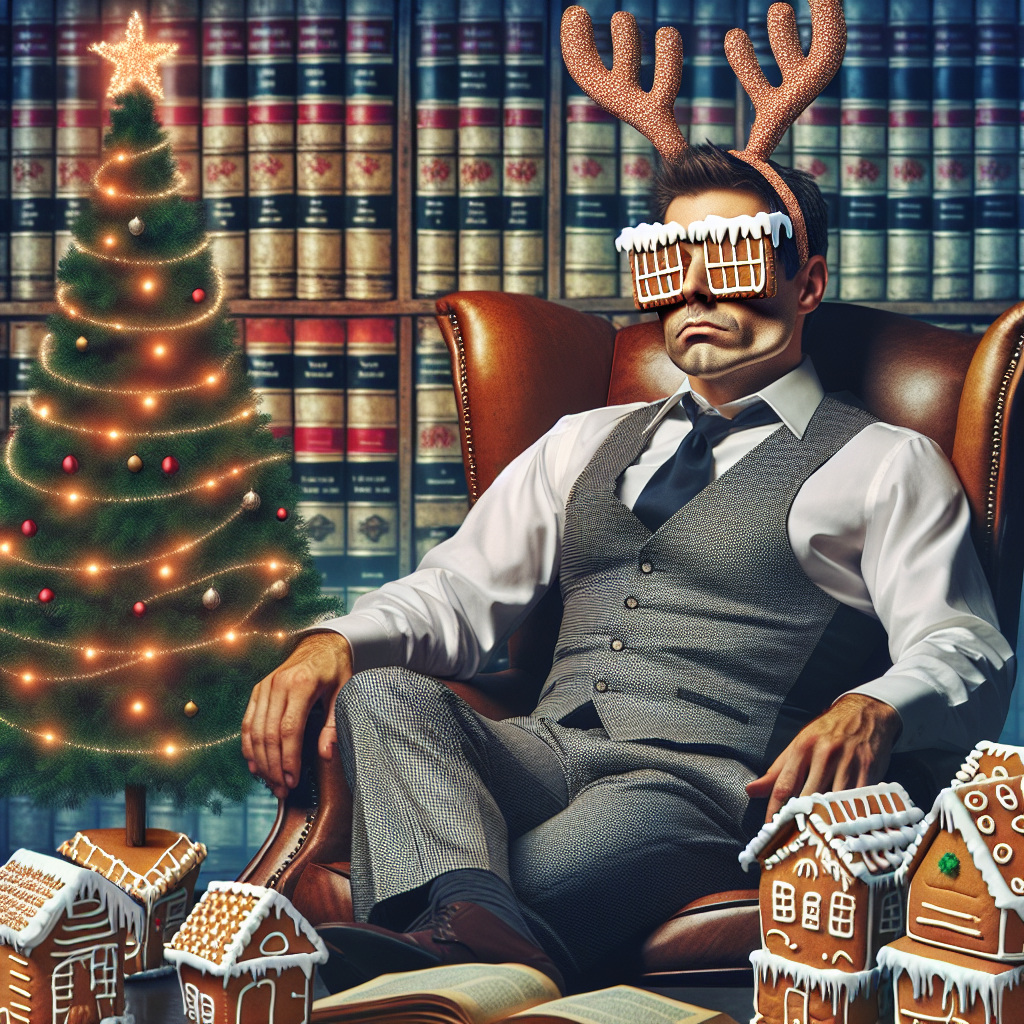 Stinky tired off lawyer Christmas Card
