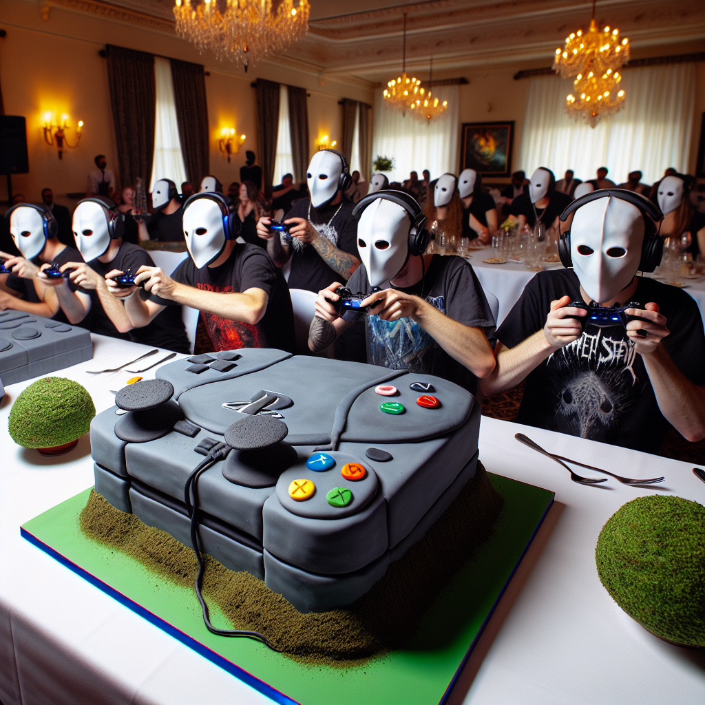 Playstation, Slipknot , Skrillex, and Weed Birthday Card
