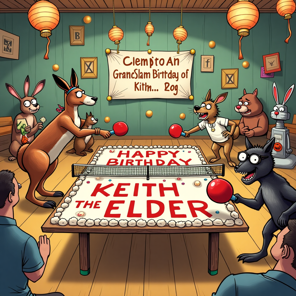 Table tennis theme Birthday Card