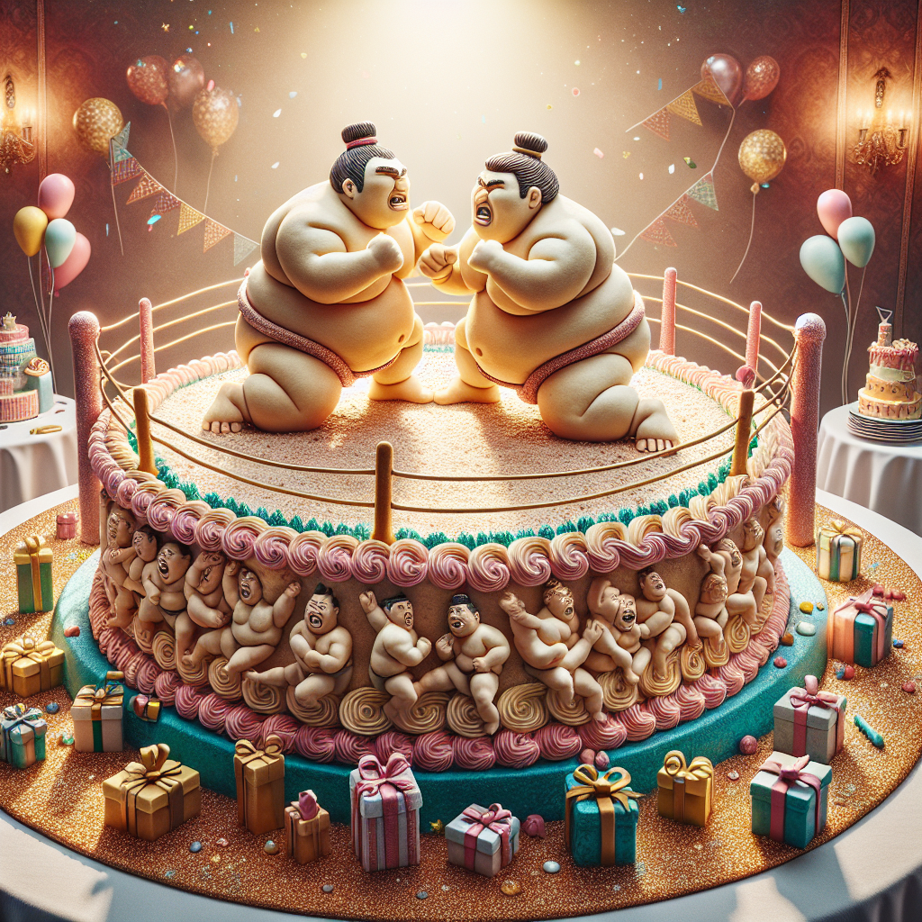 Sumo wrestling Birthday Card