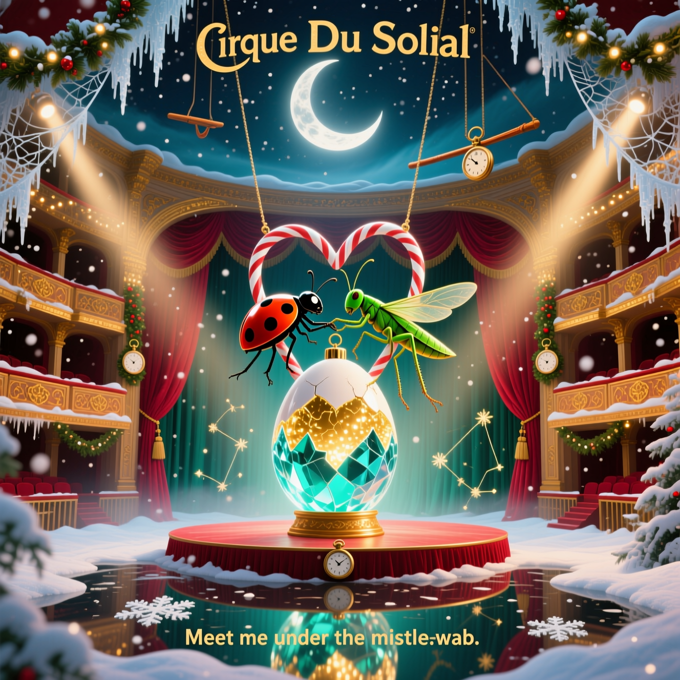Cirque du soliel at royal albert hall, ovo, and Christmas Card