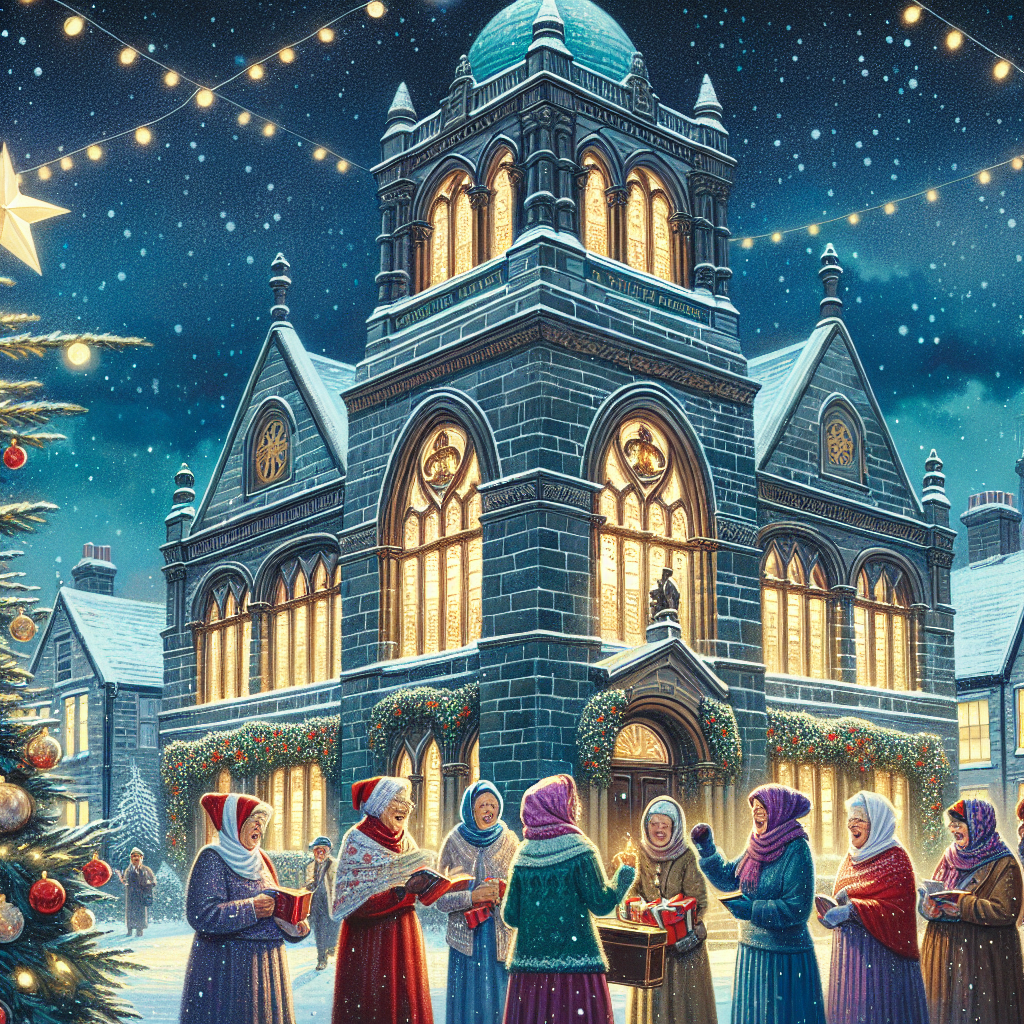 Drawing of a starlit Christmas Eve in North and East Yorkshire, where the Invictus Masonic Lodge stands tall and the widows are seen celebrating with festive cheer.
Generated with these interests: Invictus masonic lodge, North and east yorkshire, and Widows.
Made with ❤️ by AI.