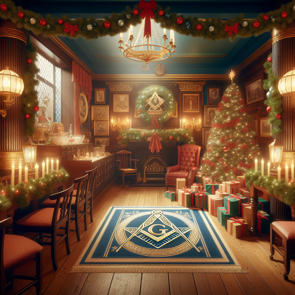 Invictus masonic lodge, North and east yorkshire, and Widows Christmas Card