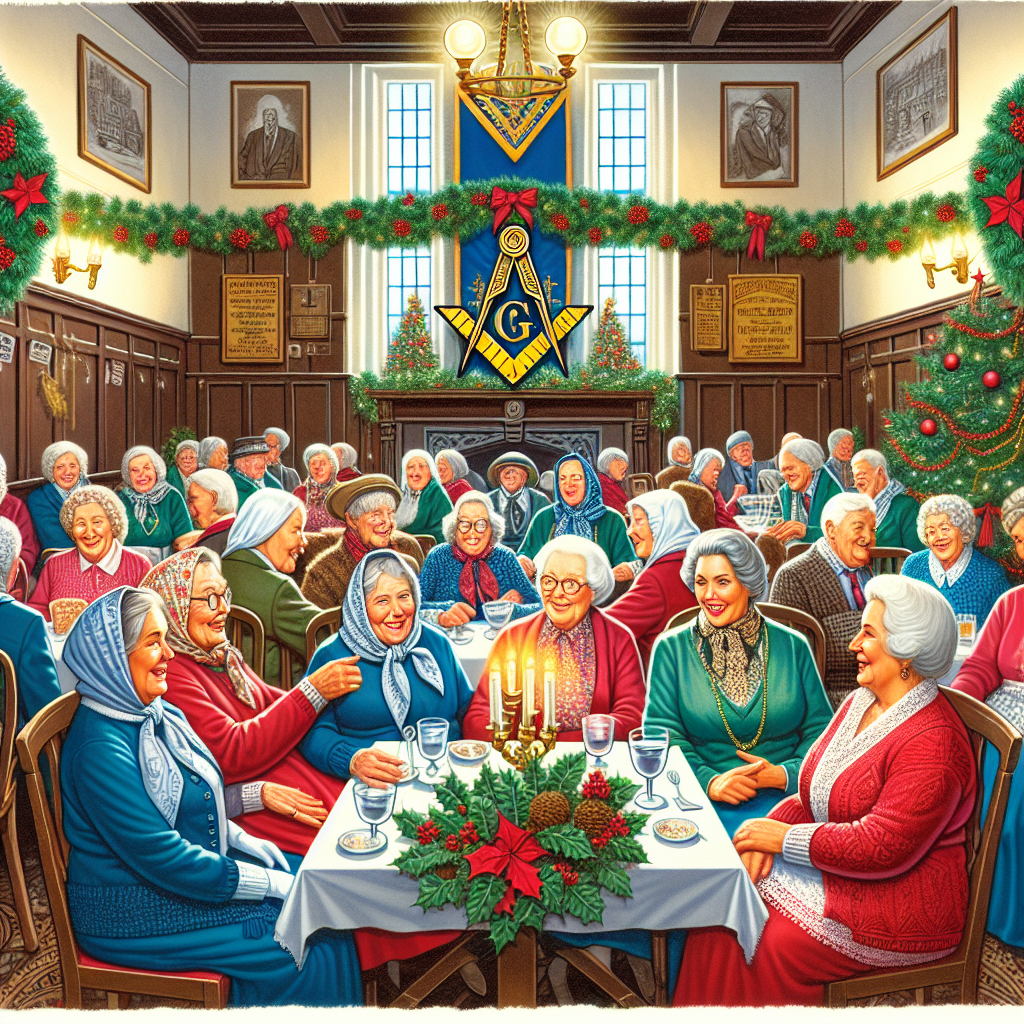 Invictus masonic lodge, North and east yorkshire, and Widows Christmas Card