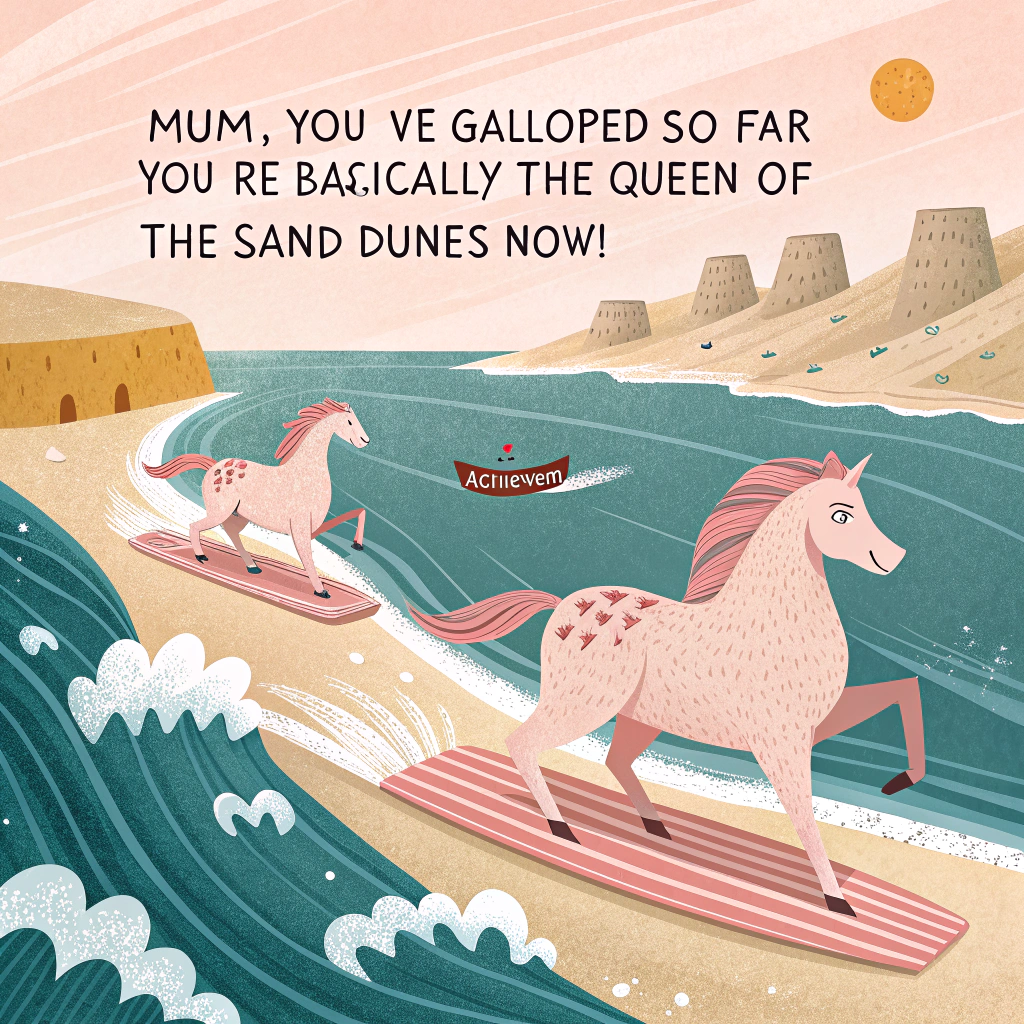 The beach, Horses, Isle of wight, and Family Congratulations Card