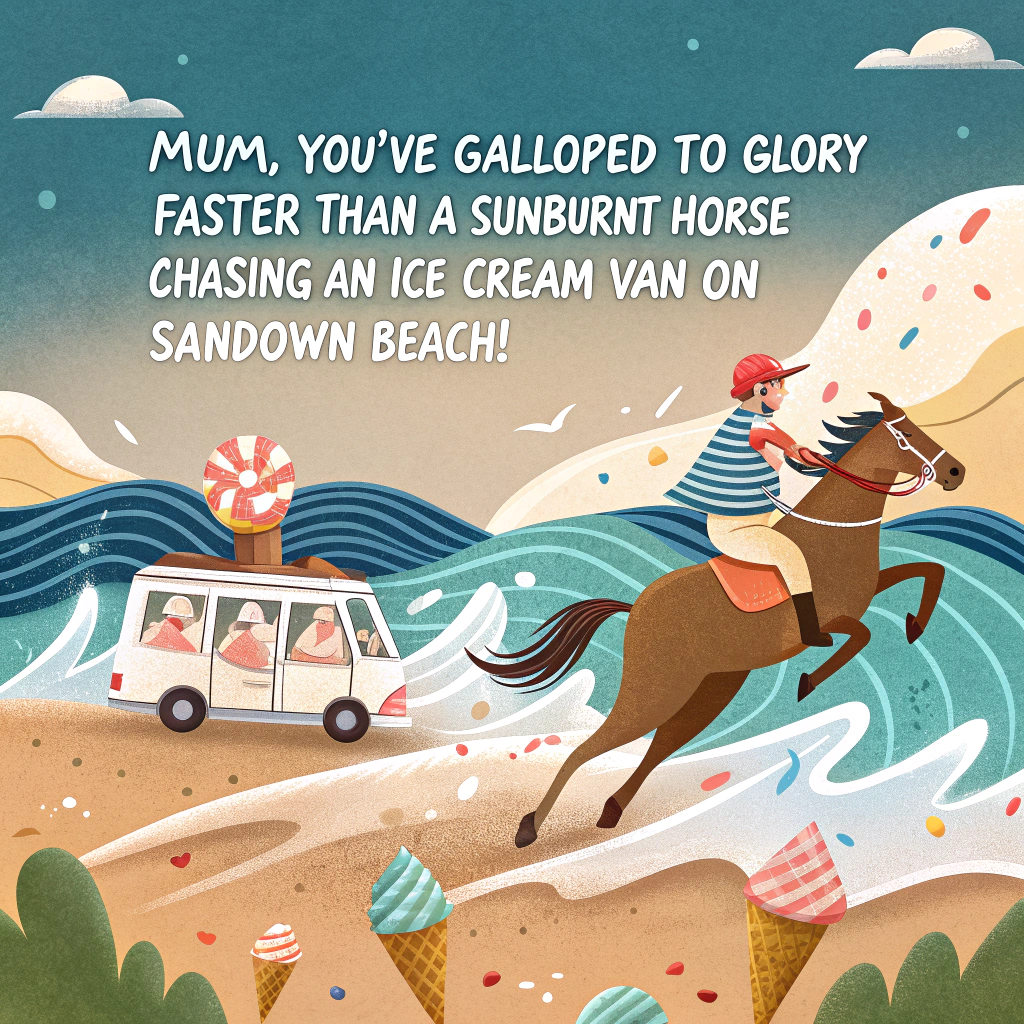 The beach, Horses, Isle of wight, and Family Congratulations Card